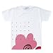 dot , flower／ドット・フラワー Tシャツ（ホワイト）（S） : 森ヒカリ