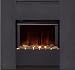 Burley Fires Rushden Electric Fireplace, Stainless Steel 547UR