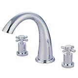 CONCORD ROMAN TUB FILLER 10 SPOUT REACH-Polished Chrome Finish