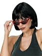 Short Black Wig Bob Mod 50s 60s Costume Wig