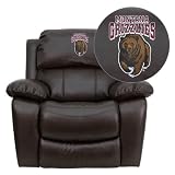 Flash Furniture Montana Grizzlies Embroidered Brown Leather Rocker Recliner