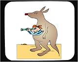 Decorated Mouse Pad with australia, pouch, kangaroo, pirate, riding