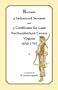 Records of Indentured Servants and of Certificates for Land, Northumberland County, Virginia, 1650-1795