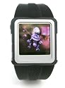 MP3 and MP4 Player Music and Video Entertainment Sports Watch With Black Plastic Strap