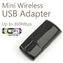 Mini 300 Mbps Wireless 802.11 N/G WiFi USB 2.0 WLAN Network Adapter/Dongle for Windows 7/Vista/XP