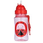 Skip Hop Zoo Straw Bottle, Ladybug, Pink