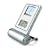 LTECHi 1.5" Digital Photo Frame with Clock and Alarm - Silver