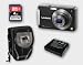 Panasonic Lumix DMC-FX500 Noir - PACK - Carte memoire SDHC 4GB Classe 6 - Etui Bilora en 1160- batterie CGA-S008