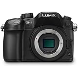 Panasonic LUMIX DMC-GH4KBODY DSLM Mirrorless 4K Cinematic Camera Body Only (Black)