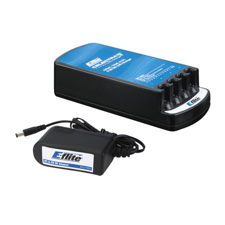E-Flite Celectra 4-Port 1-Cell 3.7V Li-Po Battery Charger w/AC