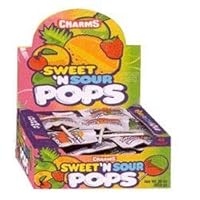 Charms Sweet And Sour Pops - 48 Lollipops/Box