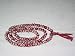 Dark Red Bone Mala Om Symbol Mantra Yoga Japa Mala Prayer Beads (108+1)