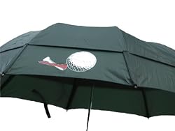 GustBuster Metro Manual Umbrella, Hunter with Golf Ball Logo