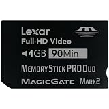 Lexar Memory Stick Pro Duo 4 GB Full-HD Video Flash Memory Card LMSPD4GBFSBNAHD