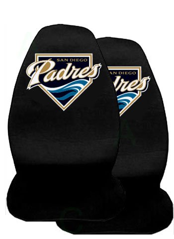 2 Front Seat Covers - San Diego Padres