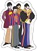 The Beatles - Yellow Submarine Group Shot - Sticker / Decal