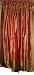 Gift for Mom-silk Sari Drapes-2 Cinnabar Panels Window Treatment Indian Decor