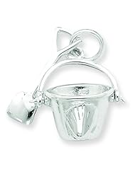 Sterling Silver Shovel and Pail Charm Beach Jewelry
