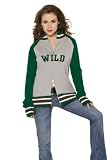 Minnesota Wild Women's Varsity Full Zip Raglan Jacket - by Alyssa Milano