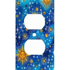 Celestial Starburst Decorative Outlet Cover