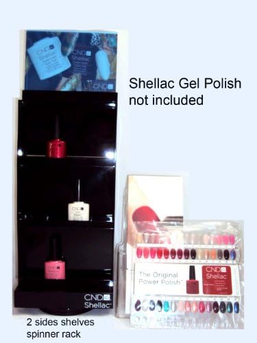 CND Shellac Empty Acrylic Spinner Station Rack Only - Hold 24 Shellac Bottles