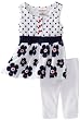 Flapdoodles Baby-Girls Infant Flower Power Tunic And Capri Set