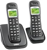 Uniden DECT 2-Handset Cordless BLACK