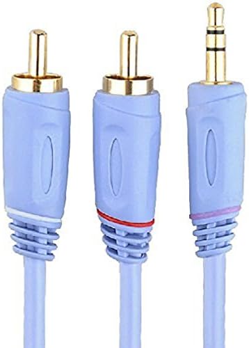 Wyvern 3.5mm Male to Dual Male RCA / Audio Y Cable Splitter Adapter for Iphone, Ipod, Smartphone, Tablet and Mp3 Player 0.5Meters Wv-fuji35rca-0.5