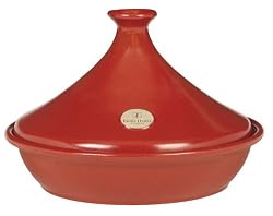 Emile Henry Flame Top 2.6-Quart Tagine Red