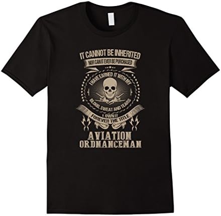 Men's Aviation T-shirt , It cannot be inherited nor can't ever be 2XL Black