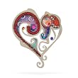 Swirling Heart Pin #0706
