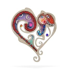 Swirling Heart Pin #0706