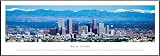 Denver, Colorado - Panoramic Print - Framed Poster