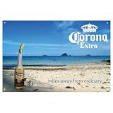 Corona Extra Beach Scene Metal Beer Sign (18