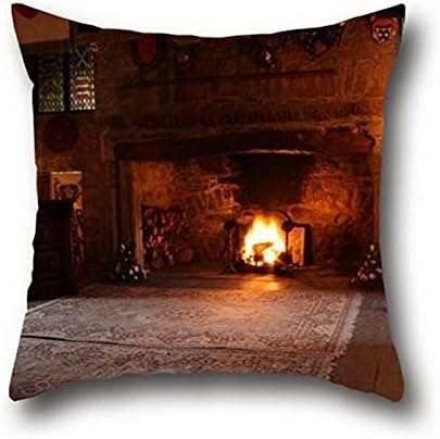 Elec Radio Medieval Castle Beautiful Cotton Enjoy The Little Things Pattern Pillow Cover Throw Covers, Modern 16*16