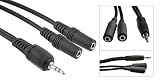 Aurum 3.5mm Male To 2 3.5mm Female Stereo Audio Splitter Cable - 6 Feet