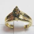14K Yellow Gold Natural Champagne Diamond Ring