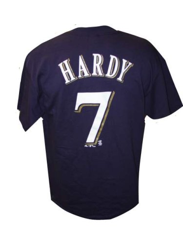 J.J. Hardy Milwaukee Brewers Blue Jersey Name & Number T-Shirt