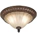 Kenroy Home 91035AT Rochester 2-Light Flush Mount, Aruba Teak