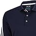 adidas Golf Men's Climacool 3 Stripes Polo Shirt, Navy/White/Vista Grey, X-Large