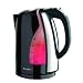 Matching black illuminated jug kettle