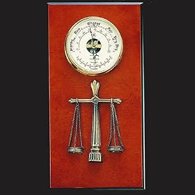 Burlwood Legal Tide Barometer Thermometer by PhotoFramesPlus