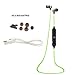 Bluetooth Headphones, V4.0 Wireless Stereo Bluetooth Earphones [Magnet Attraction] Sport Headset In-Ear Noise Cancelling Headphone Earbuds for Gym Running -Sweatproof, Microphone (Green)