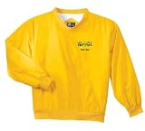 Personalized custom embroidered volleyball design on nylon windshirt