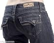 Sang Real By Miss Me Women's Jeans Bootcut Hexagon Pockets Low Rise in Dark 07
