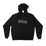 Boys Kids Fila Hoody Hoodie Sweater Top Children Black Fleece Lined Age 9-14