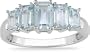10K White Gold Sky Blue Topaz Ring