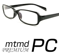 mtmdPC PCメガネ ブルーライト40%カット スクエア 黒ぶち/グロスブラック gf_5312_pre