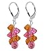 New Bewitching 925 Swarovski Crystal Sterling Silver Leverback Dangle Earrings