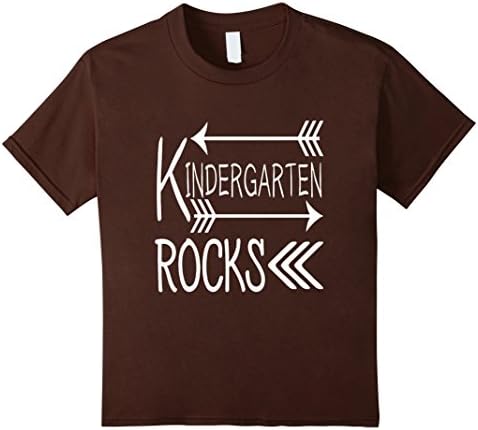 Kids Kindergarten Rocks - Back To School T-Shirt  6 Brown
